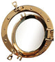 21" Polished Brass Porthole Window