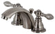 KB953ACL Widespread Bathroom Faucet With Plastic Pop-Up, Black Stainless