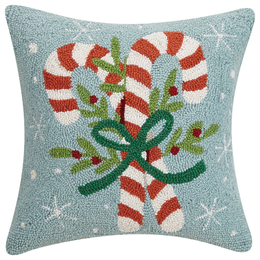 Candy Canes Hook Pillow