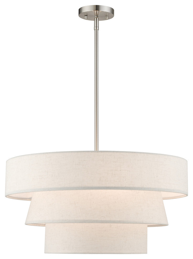 Chandler 4-Light Brushed Nickel Pendant Chandelier