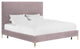 TOV Furniture Delilah Blush Textured Velvet Bed in Queen