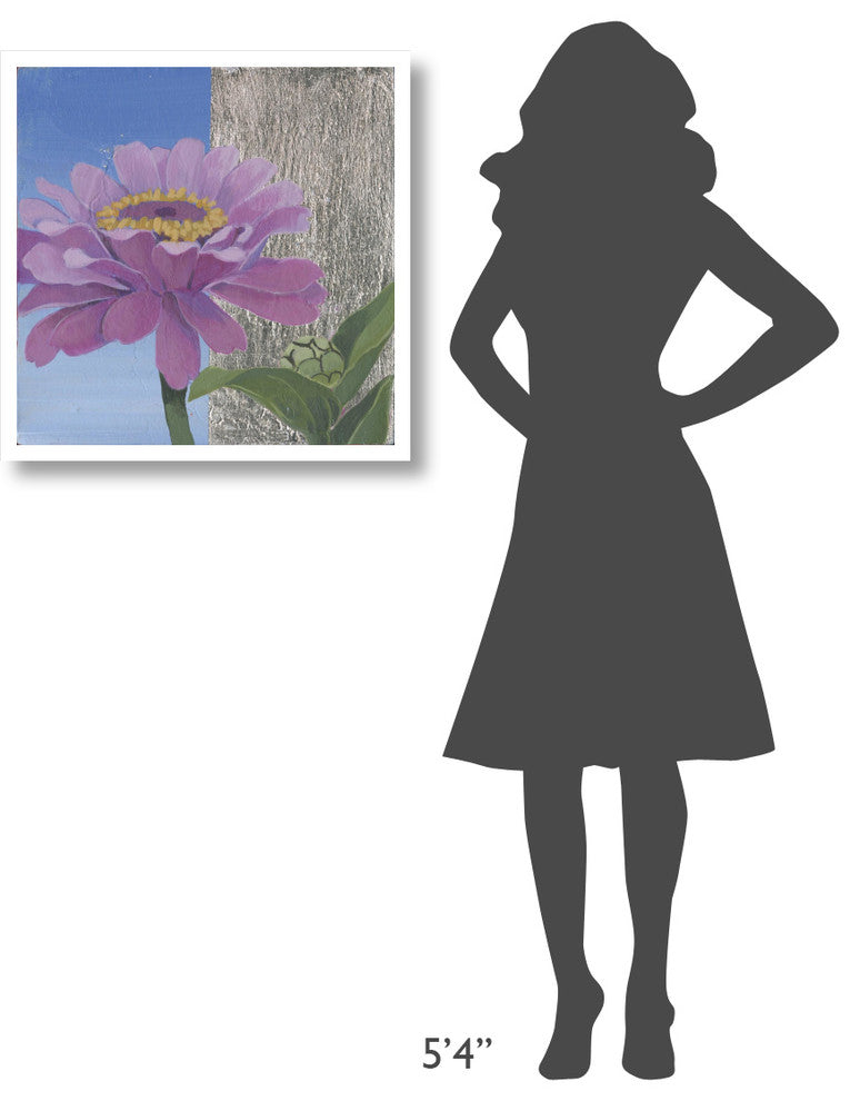 "Zinnia Pink" Digital Paper Print by Kathrine Lovell, 26"x26"