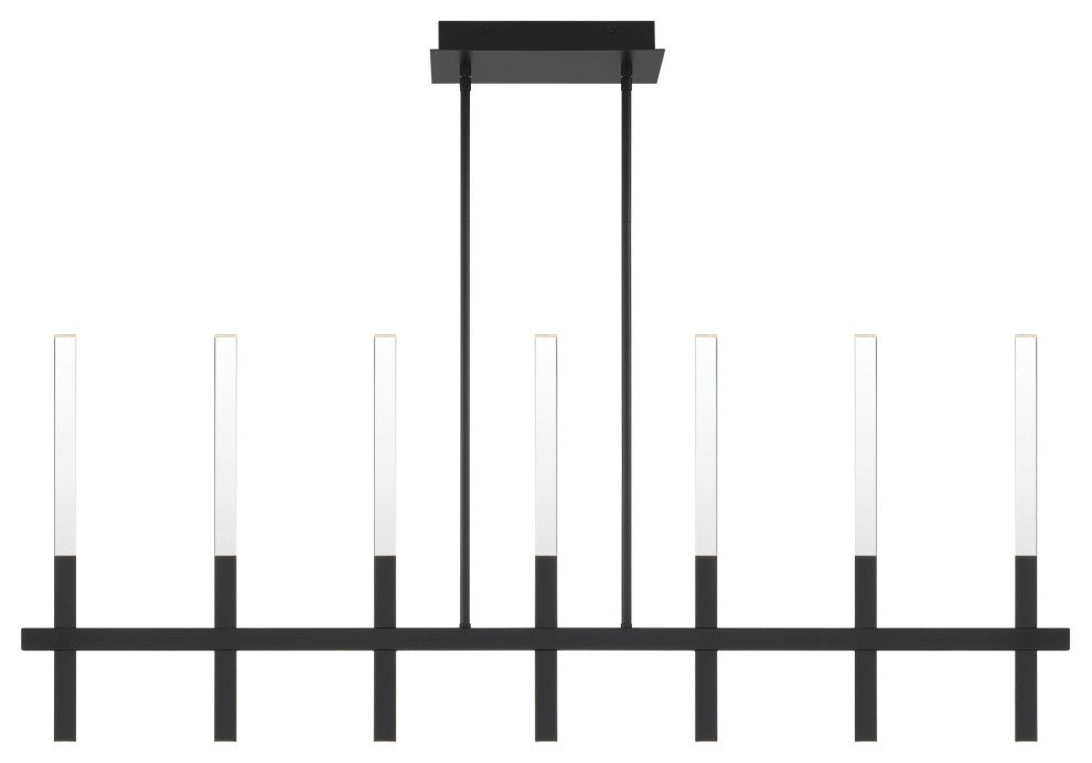 Benicio 7 Light Chandelier, Black