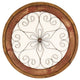Round Architectural Window Chateau, Red