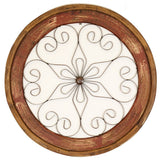 Round Architectural Window Chateau, Red