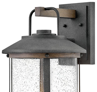 Hinkley Lakehouse Medium Wall Mount Lantern, Aged Zinc