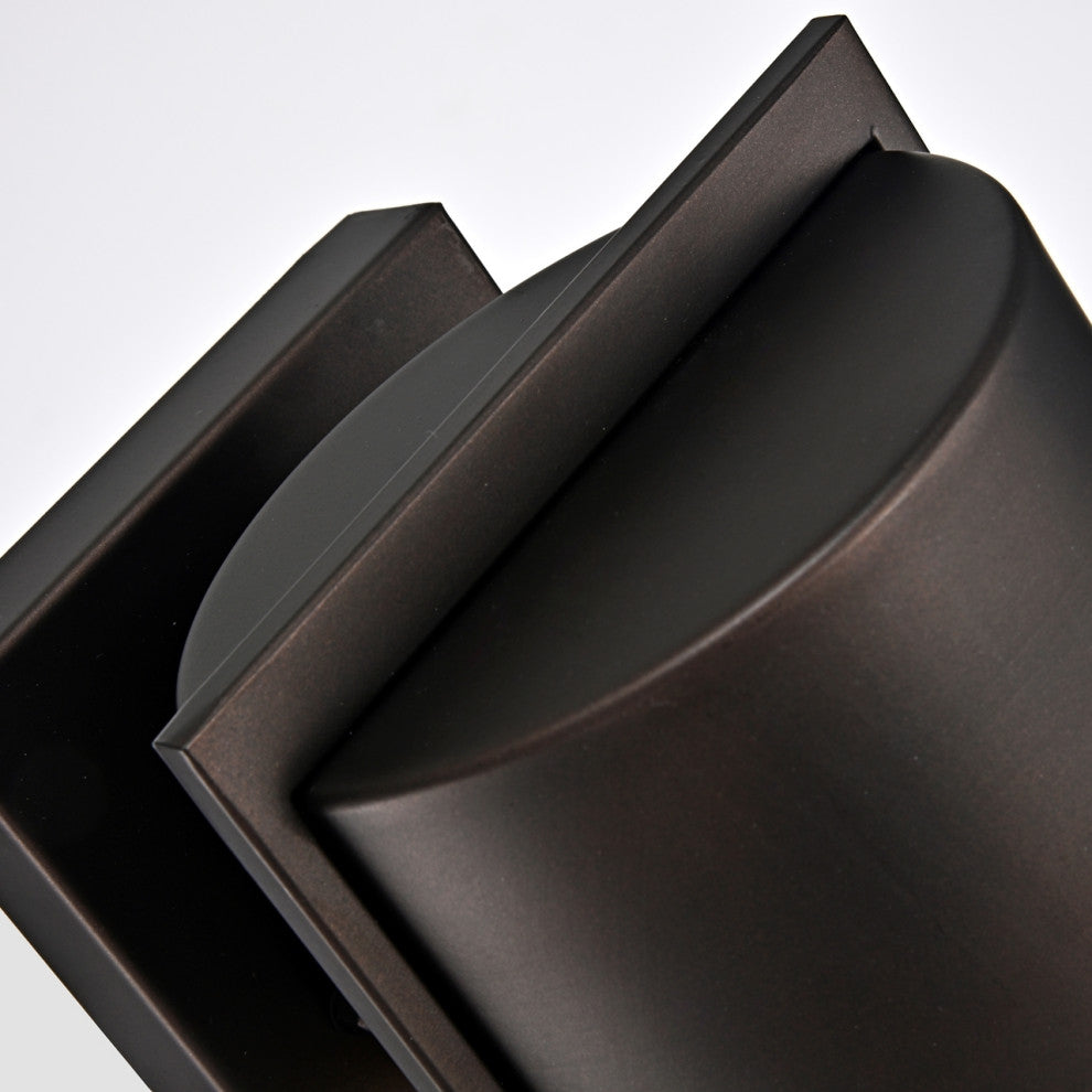 Tyler Transitional 1 Light Rubbed Bronze Outdoor Wall Sconce 14" Height