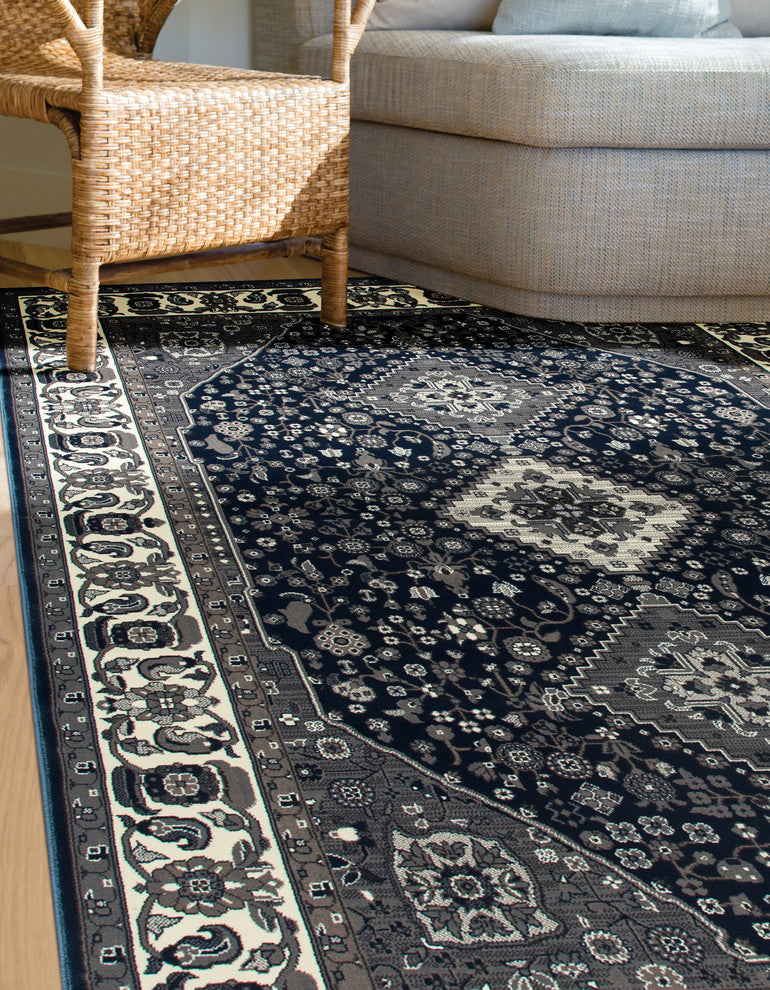 Chelsea Cathedral Steel Blue 9'10"x13'1" Area Rug