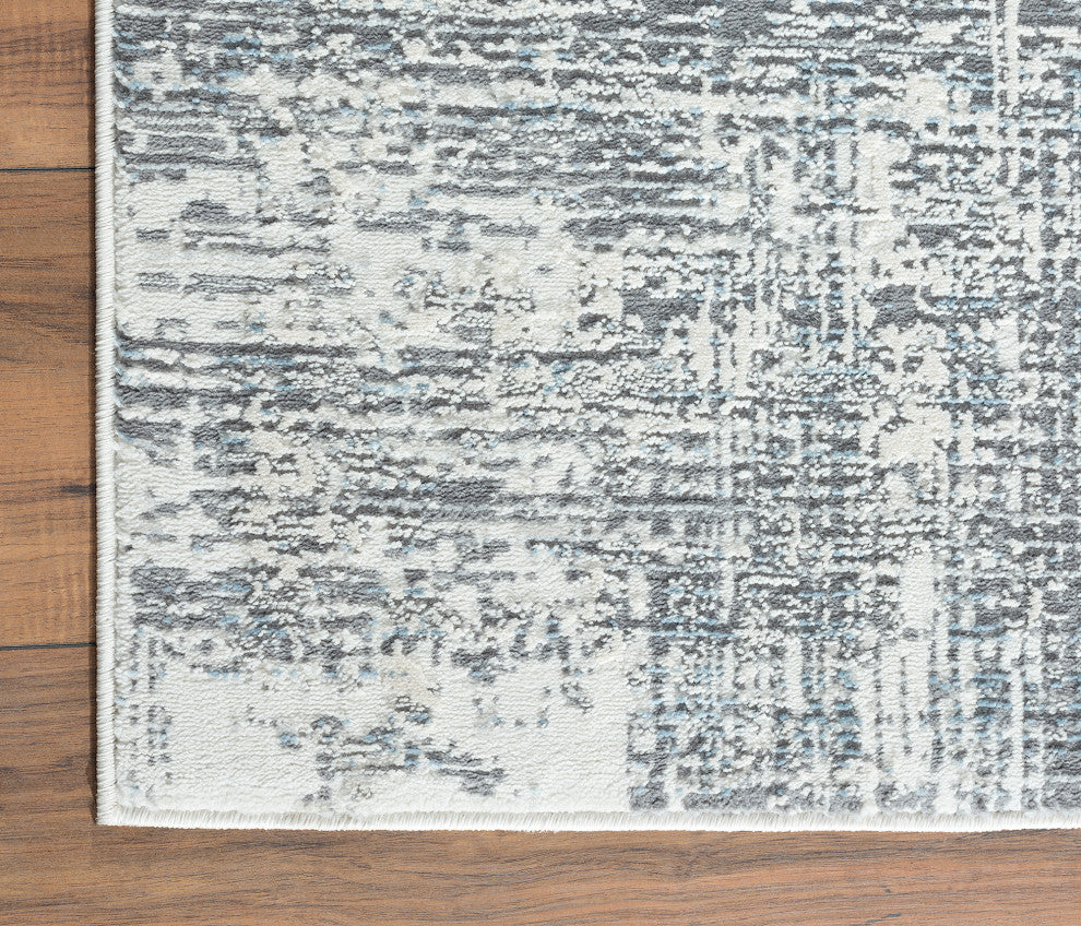 Aspen Collection ASP100A Contemporary Gray Hatching Area Rug