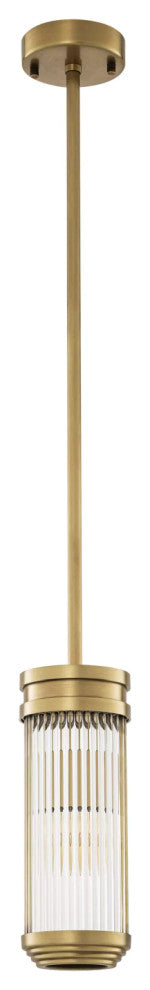 Cylindrical Glass Pendant Lamp | Eichholtz Rousseau, Small