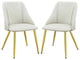 Set of 2 Upholstered Side Chair, White