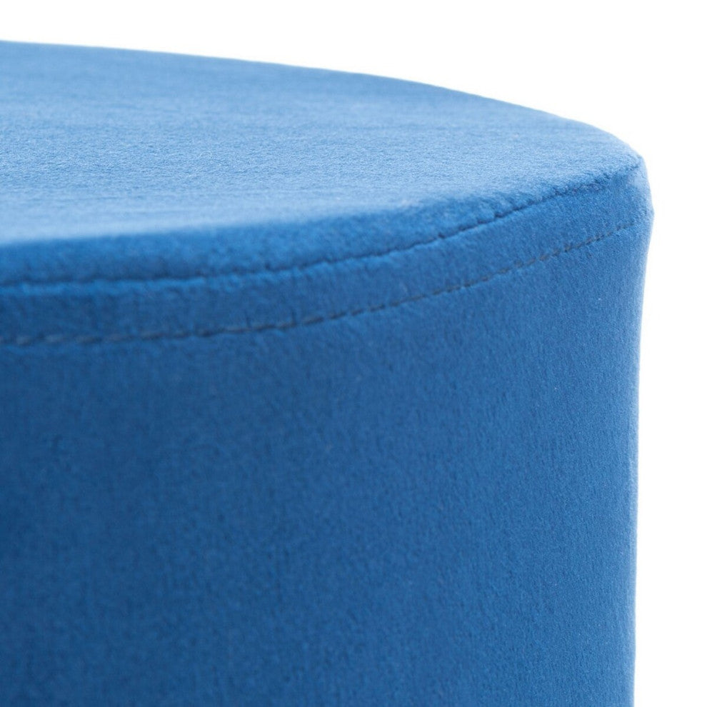 Safavieh Bohden Round Bar Stool, Navy/Black, Navy/Black