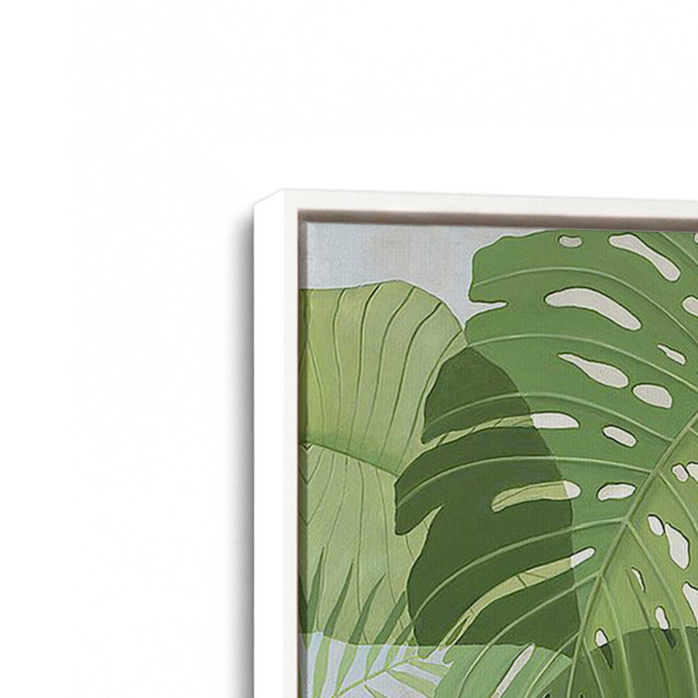 "Tropical Jade Oasis" - A Lush Botanical Accent
