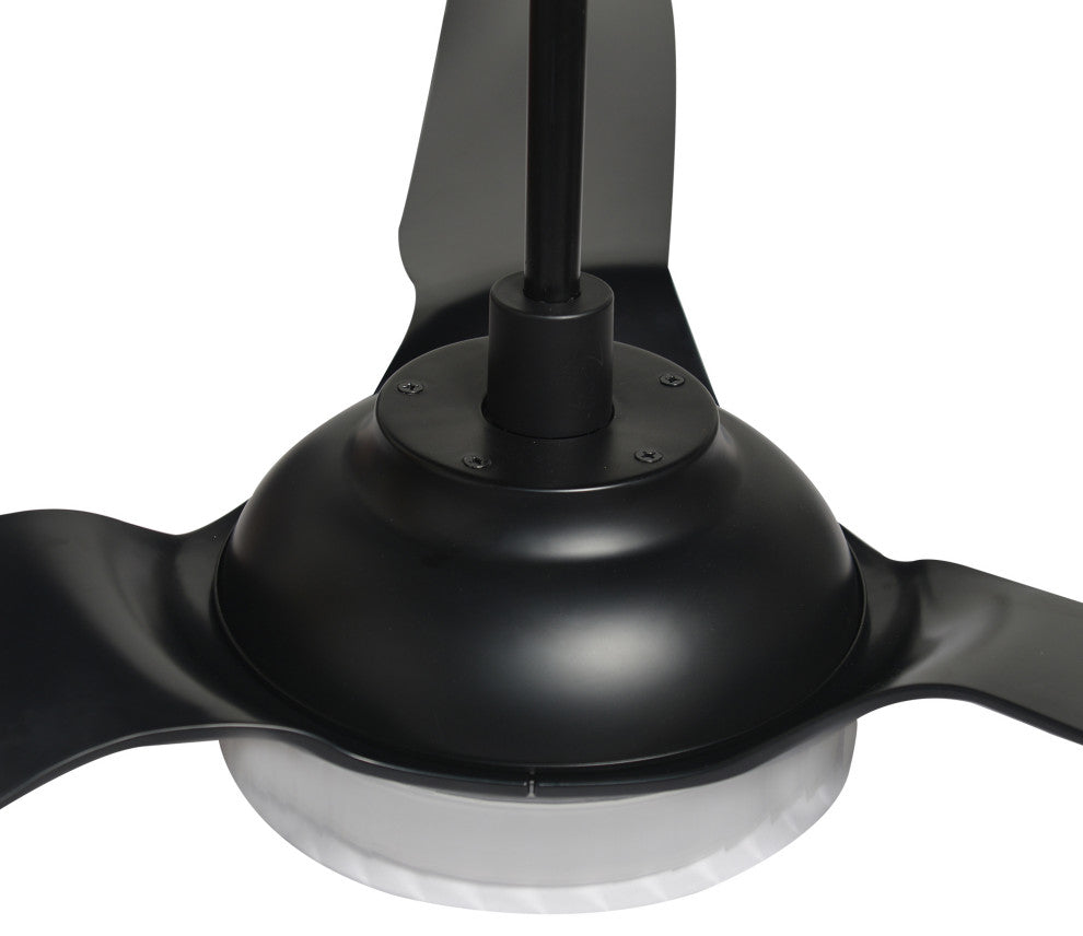 Carro Smart Voice Control Ceiling Fan with Dim LED Light and Remote 10-speed, Black, 60 in