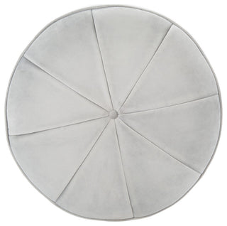 Safavieh Hawkem Cylinder Ottoman, Light Grey