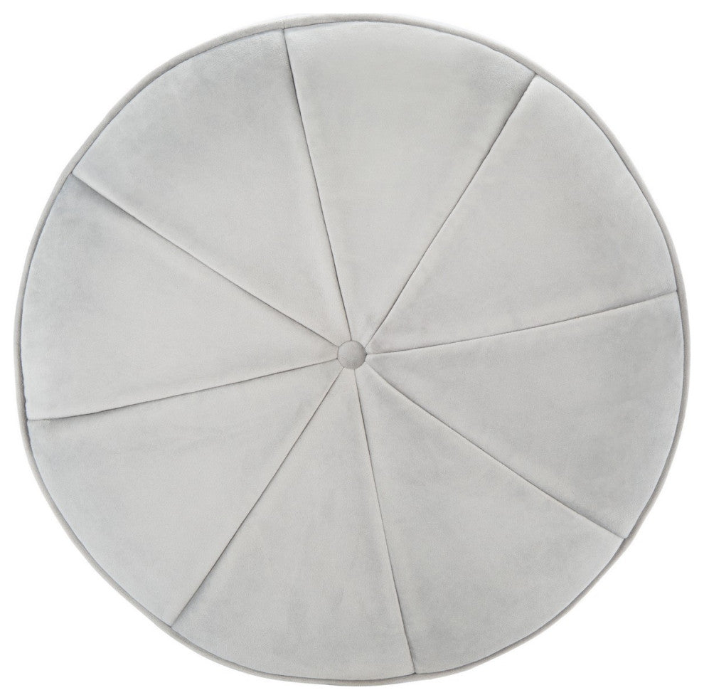 Safavieh Hawkem Cylinder Ottoman, Light Grey