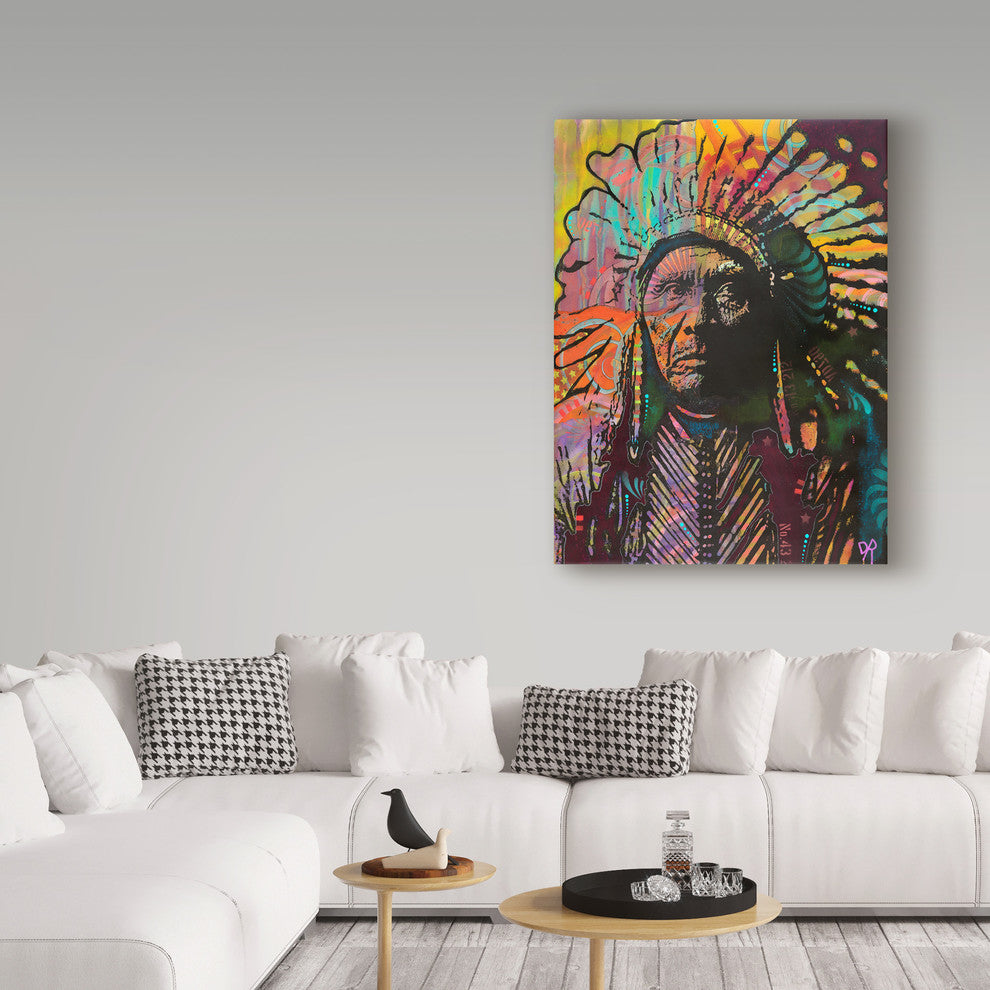 Dean Russo 'Native American IV' Canvas Art, 24"x18"