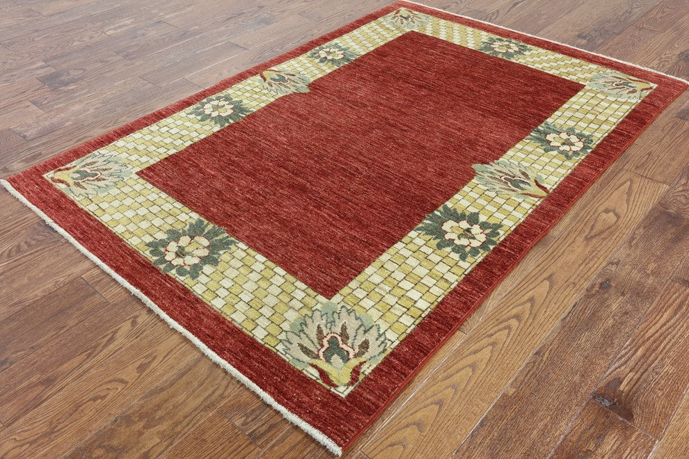 Gabbeh Design Chobi Quality Area Rug 4'x6', W2116