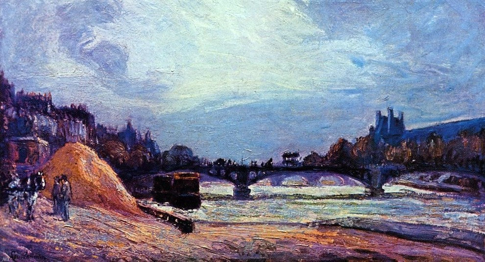Armand Guillaumin The Pont des Arts, 15"x30" Wall Decal