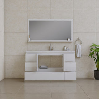 Paterno 60" Single Bathroom Vanity With Sink, White