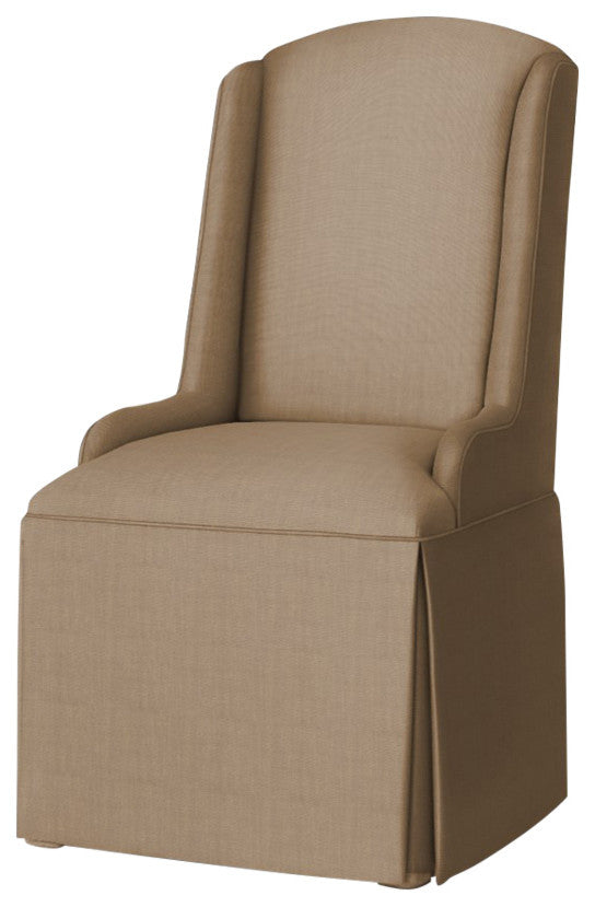 Daniella Petite Wing Back Skirted Parsons Chair