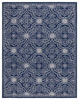 Lauren Ralph Lauren Etienne Area Rug, LRL6603, Navy/Ivory, 8'x10'
