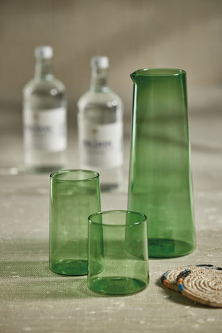 Lorient Glass Pitcher, Fern Green