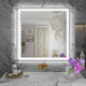 Dyconn Faucet M22 Black Frame Wall Mounted LED Bathroom Vanity Mirror, 3636