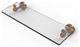Sag Harbor 16" Glass Vanity Shelf with Beveled Edges, Brushed Bronze