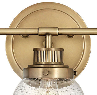 Hinkley Poppy Medium Three Light Vanity, Heritage Brass