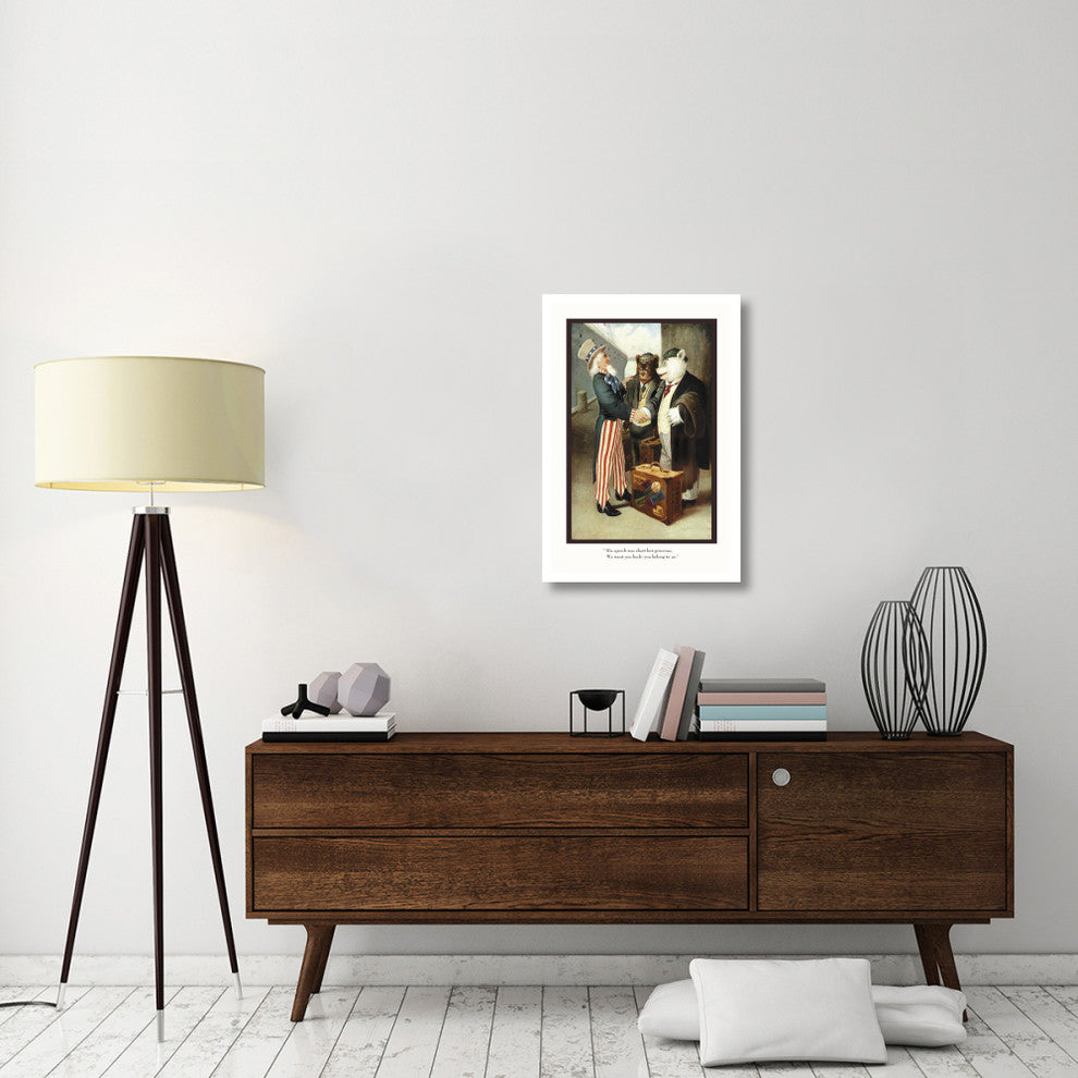 "Teddy Roosevelt's Bears: You Belong to Us" Paper Print by R.K. Culver, 22"x32"