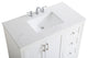 42" Single Bathroom Vanity, White