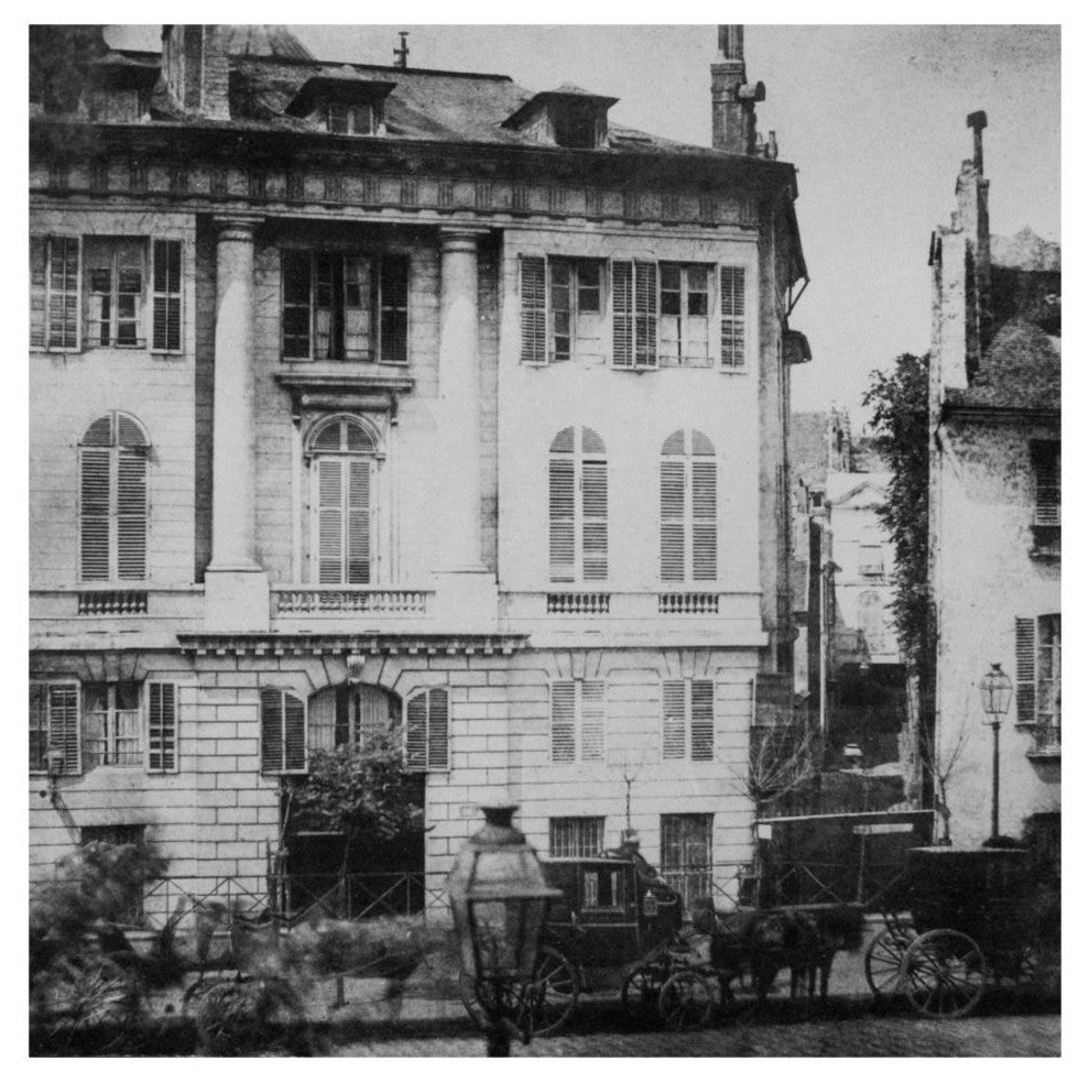 "Paris, May 1843 - Boulevard des Italiens" Paper Art, 32"x32"