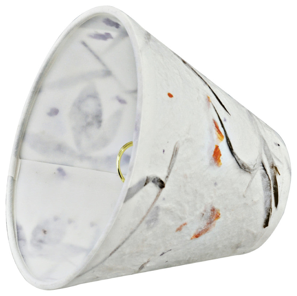 Small Hardback Empire Chandelier Clip On Lamp Shade Off White 3"x6"x5", Set of 6