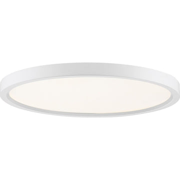 Quoizel Lighting OST1715W Outskirt - 15 Inch 30W 1 LED Flush Mount