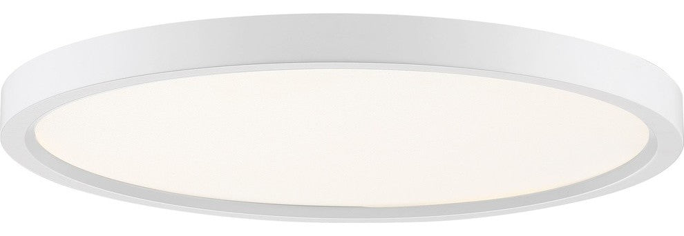 Quoizel Lighting OST1715W Outskirt - 15 Inch 30W 1 LED Flush Mount