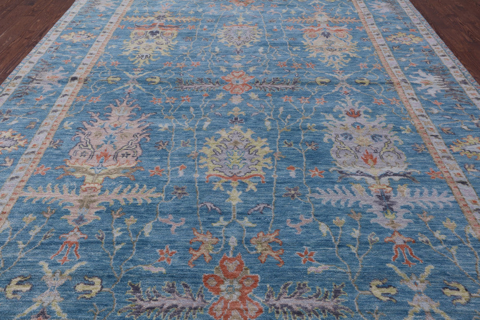 10' 1" X 13' 11" Turkish Oushak Handmade Wool Rug - Q13292