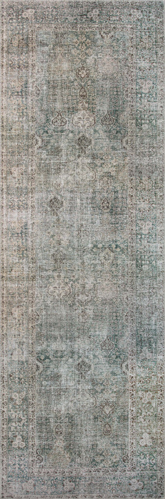 Chris Loves Julia x Loloi Jules Emerald / Antique Ivory 8'-6" x 11'-6" Area Rug