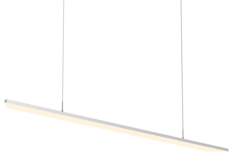Sonneman 2349 Stiletto 72"W Linear LED Chandelier - Bright Satin Aluminum