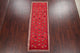 Consigned, Persian Gabbeh Wool Hand-Knotted Oriental Runner Rug, Red, 8'5"X3'2"