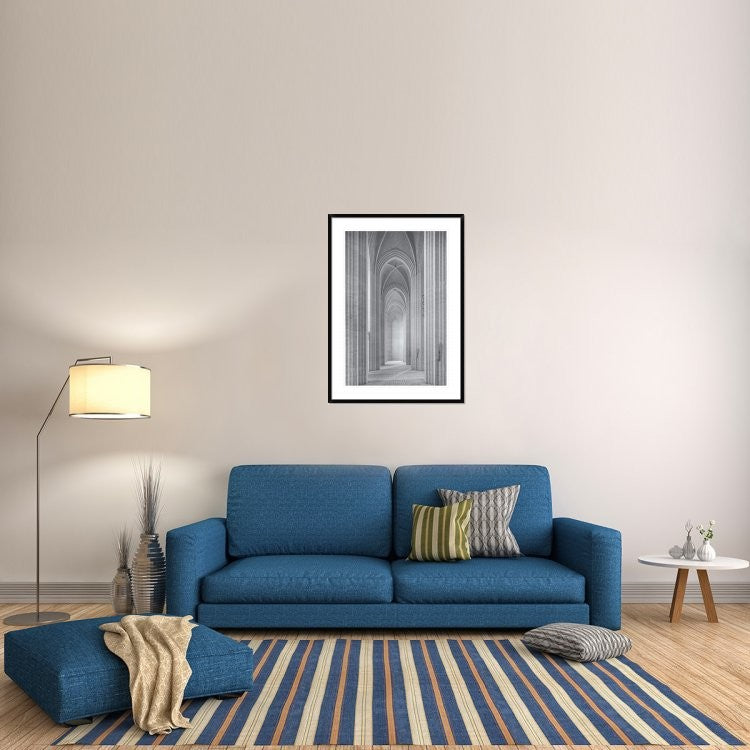 "Grundtvigs Kirke" Framed Digital Print by Martin Fleckenstein, 32x44"