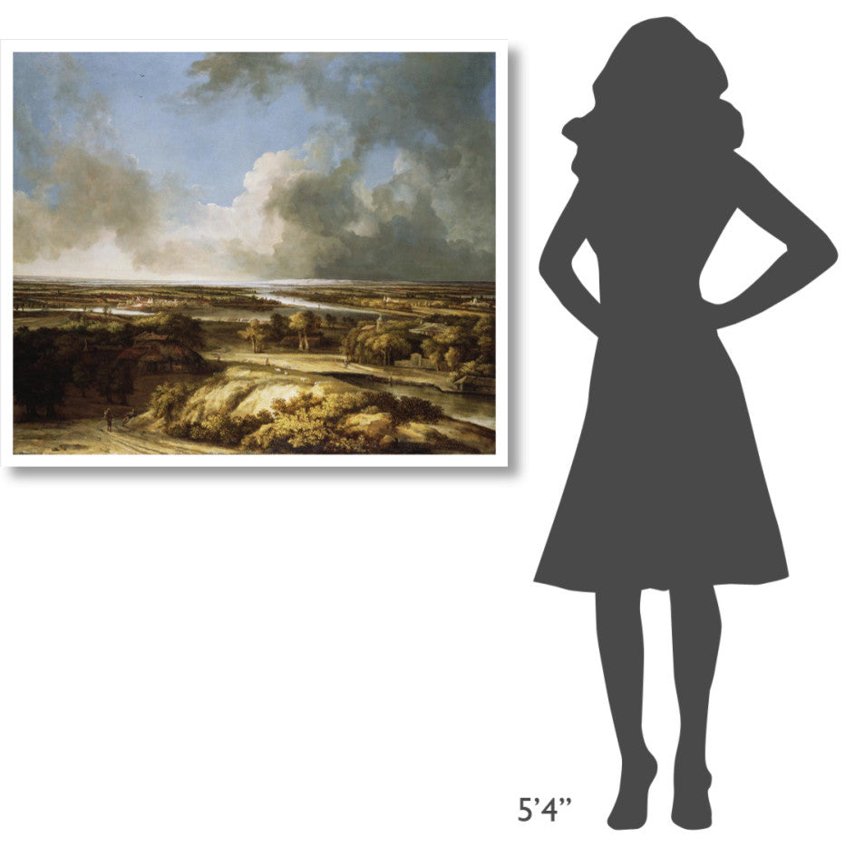 "A Panoramic Landscape" Digital Paper Print by Philips Koninck, 42"x35"