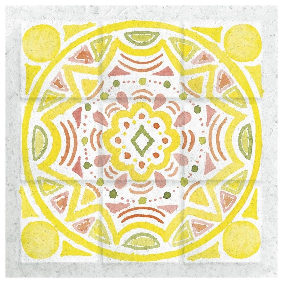 "Citrus Tile II" Digital Paper Print by Elyse DeNeige, 32"x32"
