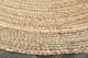 Bordered Oval Organic Jute Area Rug, 7' 9" Oval