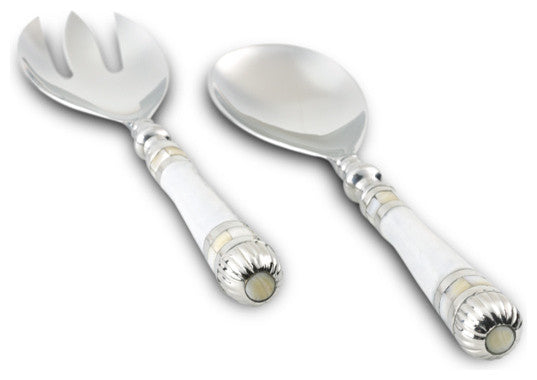 Classic Salad Serving Set, Snow