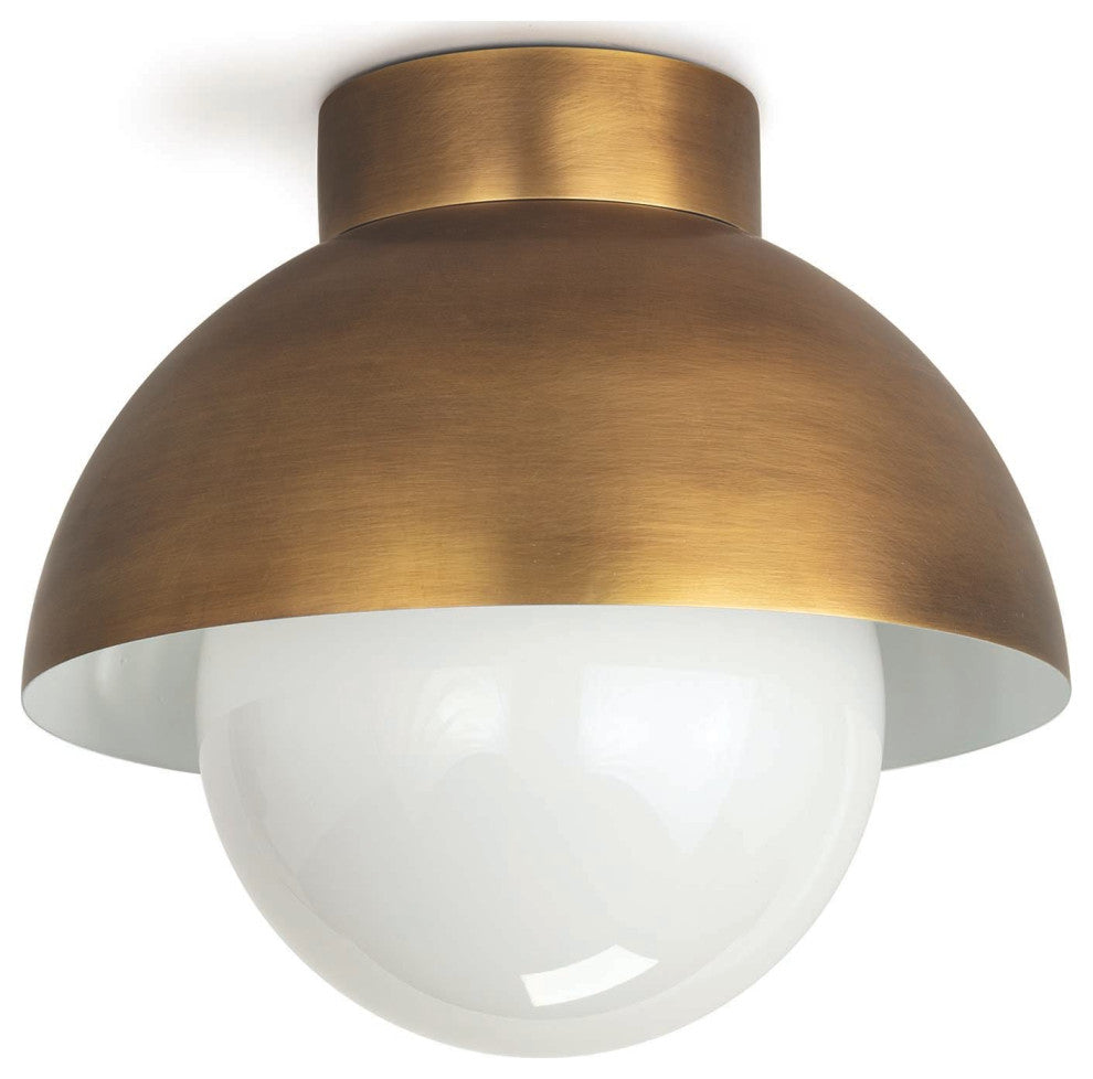 Montreux Flush Mount, Natural Brass