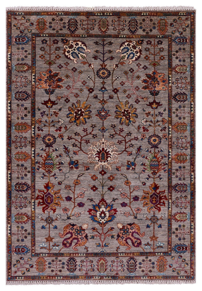 Persian Tabriz Handmade Wool Rug 5' 9" X 8' 1" Q10449