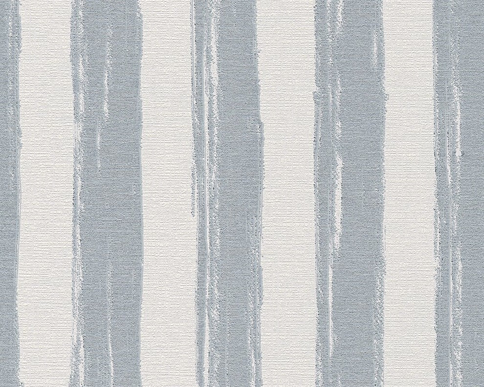 Ok6, Textile Natural Fresh Garden White, Gray Wallpaper Sample