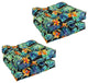 19" Squared Patterned Tufted Dining Chair Cushions, Set of 4, Beachcrest Caviar