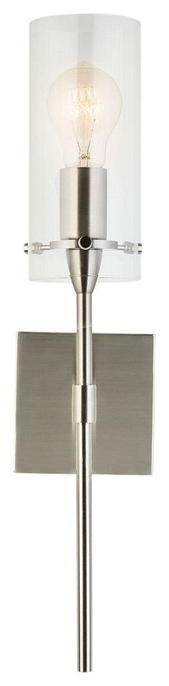 Effimero 1-Light Wall Vanity Corridor Sconce, Brushed Nickel